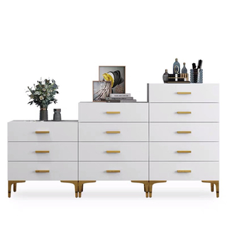 Good Quality White Color Home Hotel Living Room Wooden Furniture Modern Durable Storage Chest Drawer Cabinet
