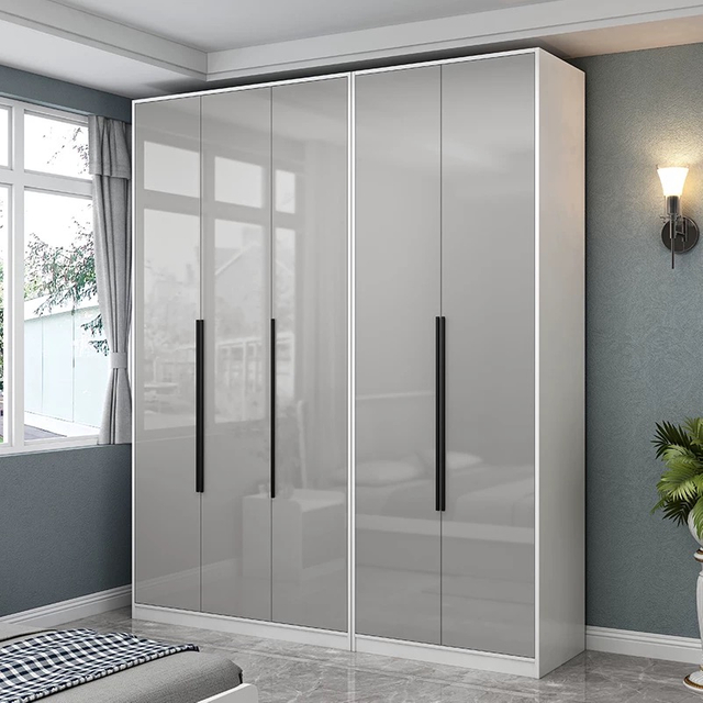 Modern Luxury Wholesale Wooden Bedroom Furniture Sliding Door Wardrobe with Drawers for Clothing Storage Prices