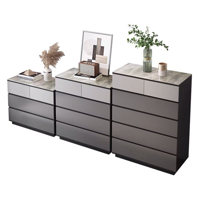 Modern Design Large Capacity New Style Wooden Living Room Bedroom Furniture Chest Drawers
