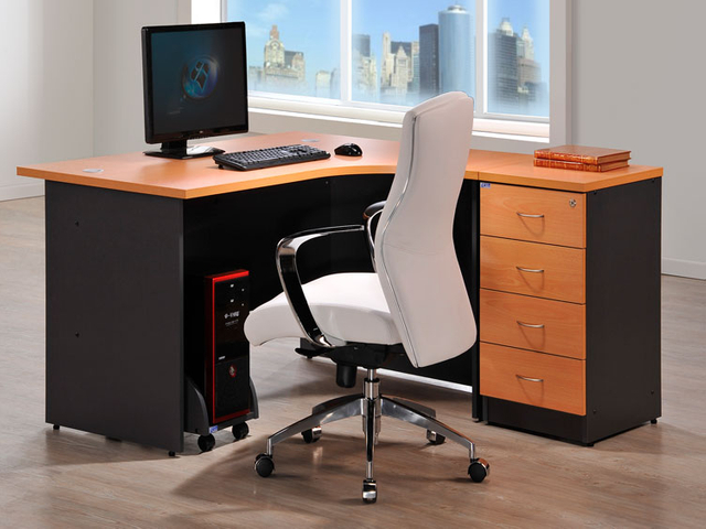 Modern Wood Executive Office Desk High End L Shaped Ceo Desk Office Furniture HX-9E0110