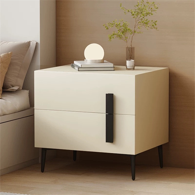 High End Bedroom Bedside Table Wooden Nightstands Home Bedside Cabinet