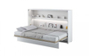 Popular Nordic Style Custom Size Multifunctional Murphy Bed with Bookshelf Vertical Folding Wall Bed with Sofa Mechanism UL-22WB011