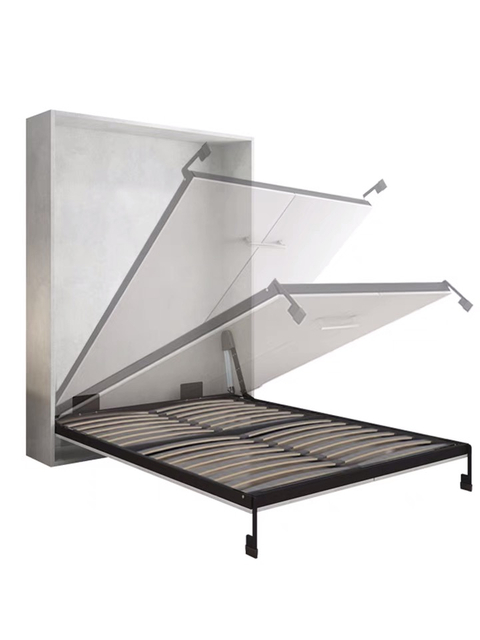 Custom Made Hidden Murphy Wall Bed with Wardrobe Desk Shelf Cupboard for Bedroom & Living Room UL-22WB016