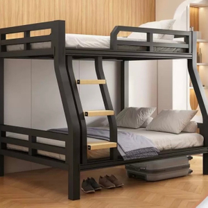 Modern Wholesale Wooden Children's Bedroom Furniture Set Single Kids Bunk Bed