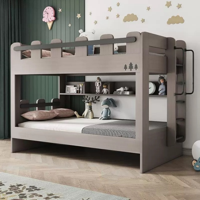Nordic Modern Style High Quality Creative Design Bedroom Home Furniture Wooden Storage Bunk Beds