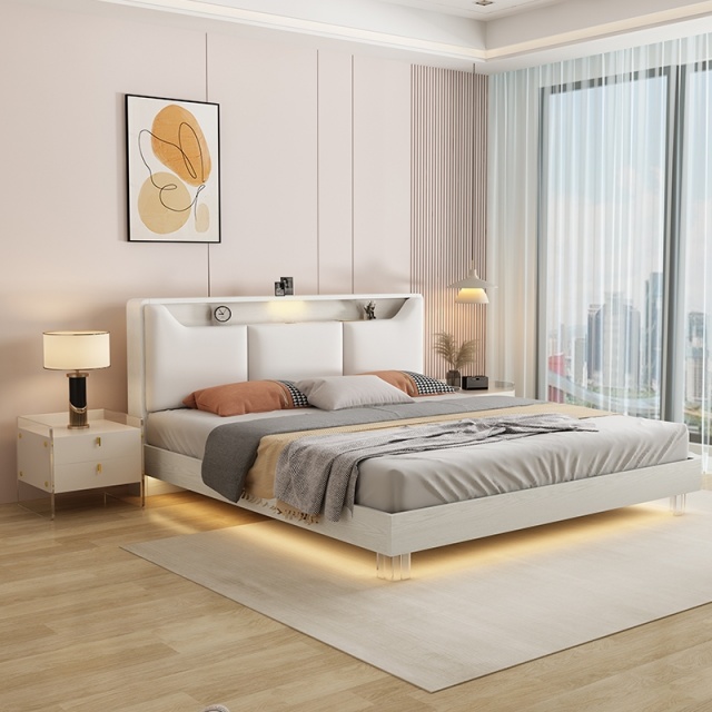 Factory Modern Hotel Room Wooden Bedroom Furniture Set Double King Bed Frame
