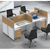 Modern Modular One Seat Wooden Office Partition Workstation