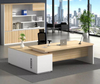 Melamine Commercial Furniture Office Wooden Meeting Table Cherry and Beige Color Design Conference Desks HX-8N0012