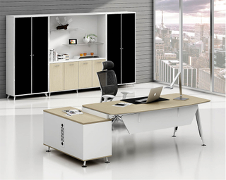New L Shape Office Desk Wholesale Price Office Table Executive Desk HX-19YK044
