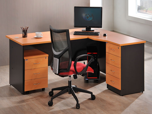 Modern Wood Executive Office Desk High End L Shaped Ceo Desk Office Furniture HX-9E0110