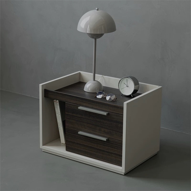 Factory Manufacturer Bedside Table Wooden Nightstand Bedside Cabinet