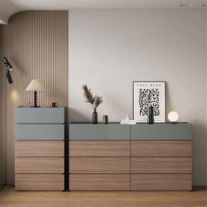 MDF Wide Dresser Chest with Soft Close Drawers Anti Water Modern Bedroom Storage Cabinet