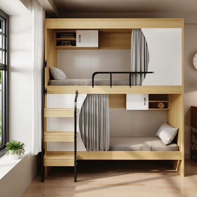 Nice Design Bedroom Furniture 3 Year Warranty Children Bunk Bed Wall Bed with Factory Price