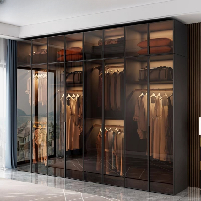 Chinese Modern Almirah Sliding Hinged Cloth Flat Packing Door Locker Wardrobe Hotel Bedroom Wooden Bedroom Home Furniture