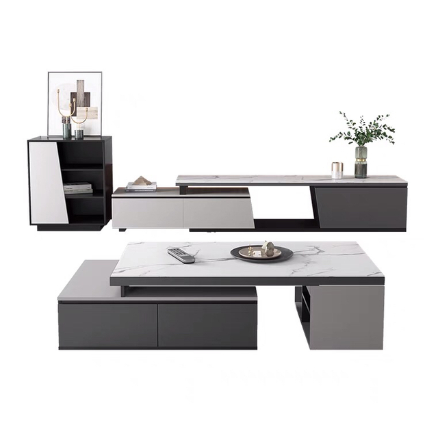 Modern Home Slate Customizable TV Cabinet Coffee Table Set -UL-22NF0038