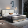 Home Furniture Modern Design Bedroom Set Wooden Fabric King Size Bed