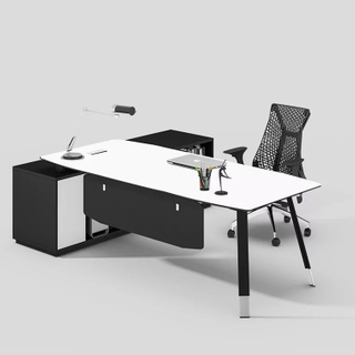 Modern Wood Executive Office Desk High End L Shaped Ceo Desk Office Furniture HX-9CN0760