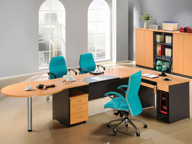 Modern Wood Executive Office Desk High End L Shaped Ceo Desk Office Furniture HX-9E0110