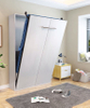 Custom Made Hidden Murphy Wall Bed with Wardrobe Desk Shelf Cupboard for Bedroom & Living Room UL-22WB016