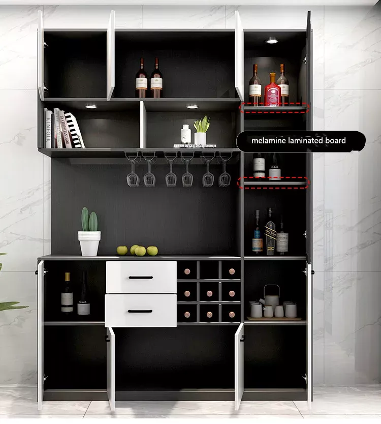 Modern Living Room Furnitutre Simple White Hall Home Showcase Cabinet Wine Display Cabinet