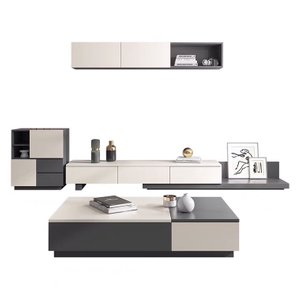 Modern Home Slate Customizable TV Cabinet Coffee Table Set -UL-22NF0038