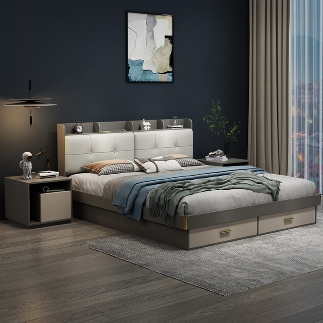 Modern Wooden Mattress Wall Murphy Capsule Bedroom Double Queen Single King Size Bed