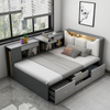 Modern MDF Home Children School Apartment Hotel Wooden Bunk Single Bed Bedroom Furniture Sets