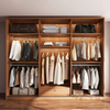 Factory Direct Hot Selling Sliding Door With Top Cabinet and Side Cabinet Wardrobe With Dressing Table Home Bedroom Closet
