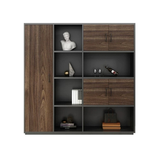 Wooden Multi-Layer Office furniture Storage Cabinet Bookshelf Locks Filing Cabinets