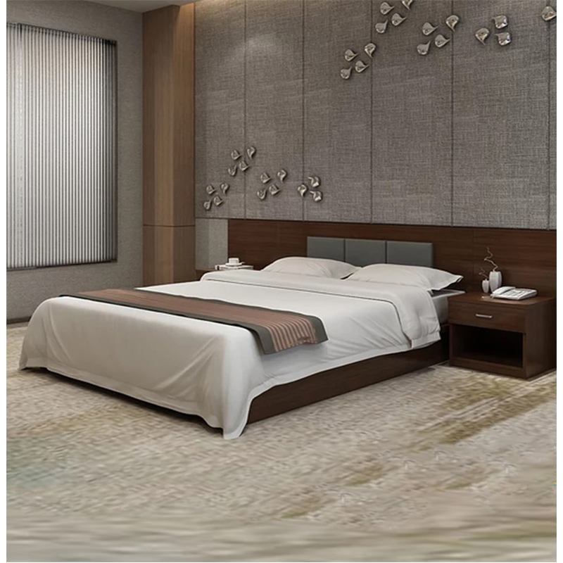 Luxury Custom Made 5 Star Modern Hotel Room Wooden Suite Furniture Hotel Bedroom Set-UL-9N0262