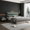 Luxury Modern Melamine King Queen Double Wooden Bed Frame