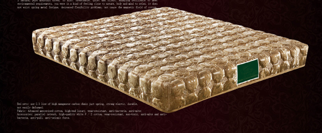 Modern Queen Bed with Mugwort Fabric Hybrid Mattress for Home Bedroom Hospital Use Five-Star Hotel Quality Cooling Ridge UL-SK3062