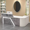 Modern Luxury Office Reception Furniture Wood Design Modern White Hotel Counter Desk