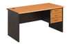 Modern Design Movable Wooden Computer Writing Desk with Storage Shelves Wheels for Office or Home Use School Furniture UL-9EU1052