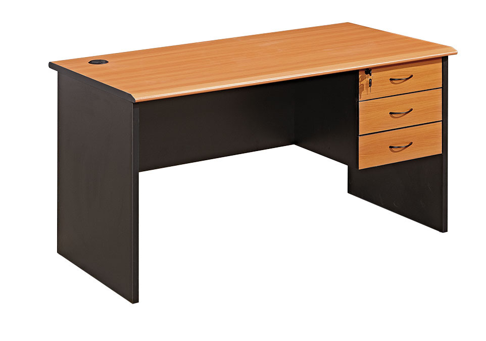 Modern Design Movable Wooden Computer Writing Desk with Storage Shelves Wheels for Office or Home Use School Furniture UL-9EU1052