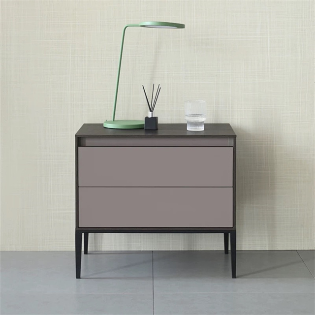 Minimalist Nightstand with Drawers Bedroom Bedside Table Cabinet Wooden Nightstand