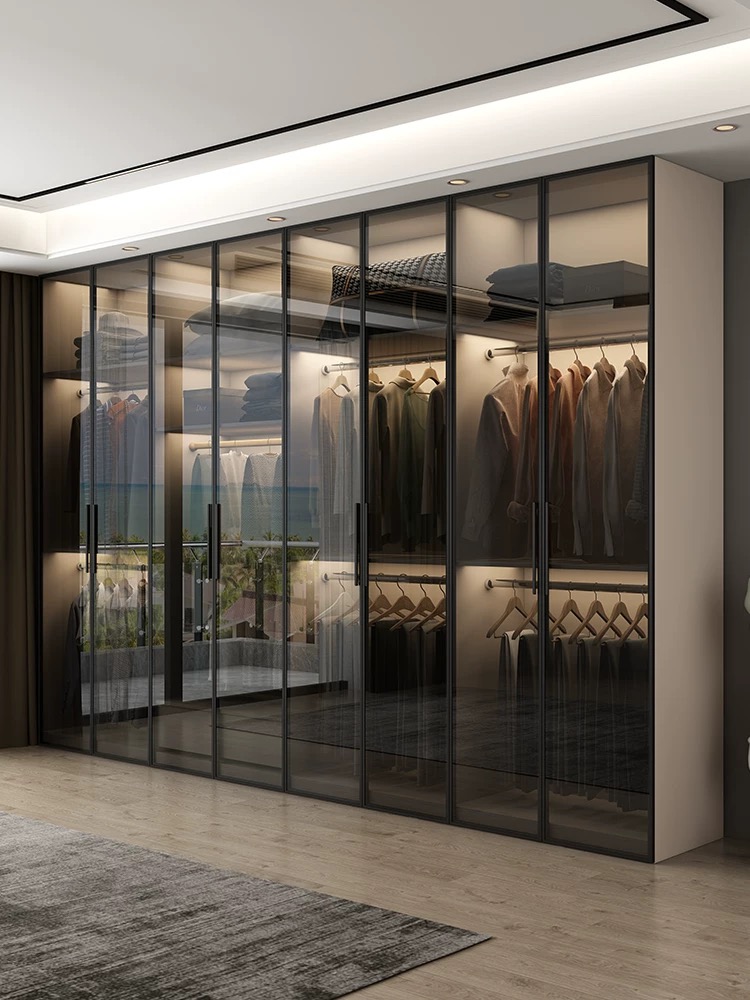 Factory Wholesale Fashion Bedroom Furniture Modern Wooden Wardrobes
