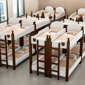 Modern Wholesale Wooden Children's Bedroom Furniture Set Single Kids Bunk Bed
