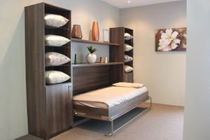Wall Bed for Office Small Household Space Saving Wall Bed Murphy Hidden Beds With Storage Cabinet UL-22WB001