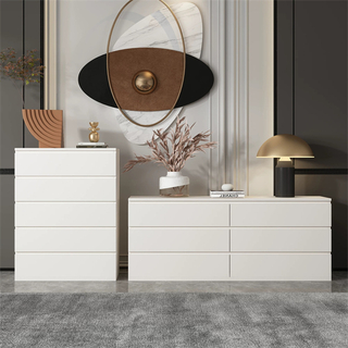 Factory Price Wholesale Living Room Cabinet Home Furniture Bedroom Wooden White Chest Drawers