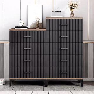 Modern Design Large Capacity New Style Wooden Living Room Bedroom Furniture Chest Drawers