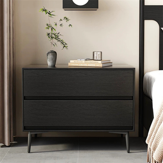 Italian Luxury Modern Minimalist Bedroom Furniture Storage Nightstand Assembled for Home
