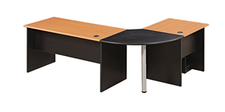 Modern Luxury L Shaped CEO Manager Executive Desk Wooden Office Chairs and Tables UL-9EU1060