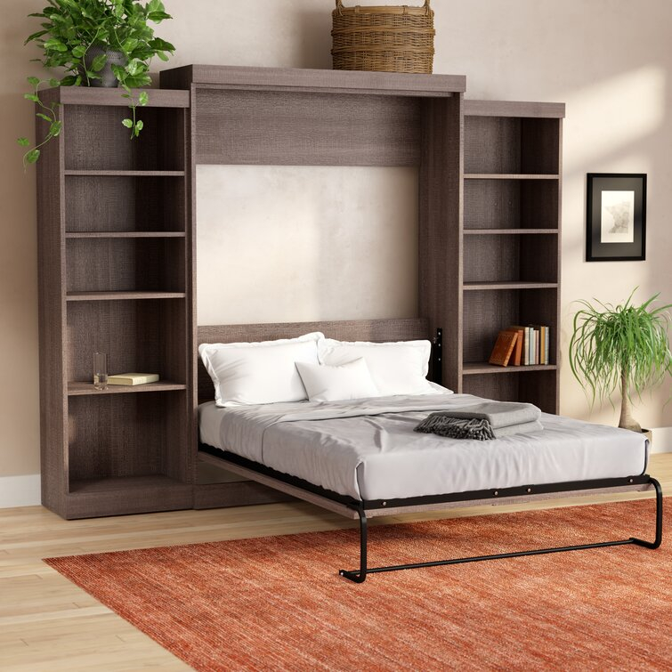 King Size Storage Bed Upholstered Platform Bed Frame Modern Design Headboard Velvet Fabric with Hydraulic Support Bars UL-22WB012