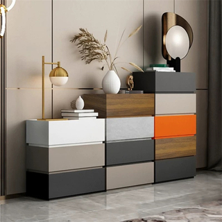 China Wholesale Melamine Laminated Chest of Drawers Used in Living Room