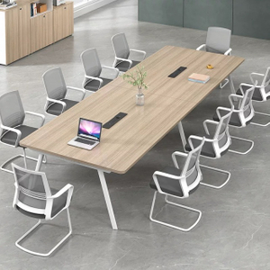 Big Size 10-20 Person Boardroom Wooden Conference Meeting Table for Office