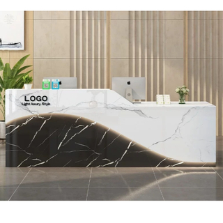 Modern Wooden Office Hotel Reception Desk Beauty Salon Reception Desk Furniture