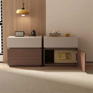 Wooden Bedroom Furniture Melamine 2 Drawer Bedside Table Nightstand