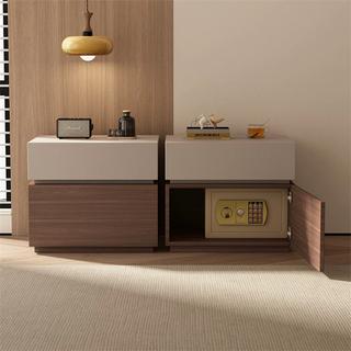 Wood Modern Bedroom Furniture Chinese Style Home Living Room Side Table Nightstands