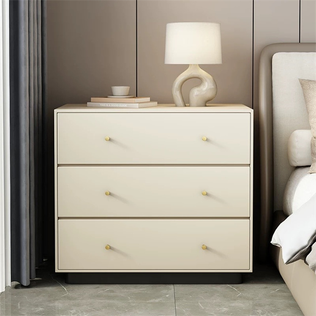 Wholesale Factory Price Bedroom Wooden Simple Drawer Nightstand